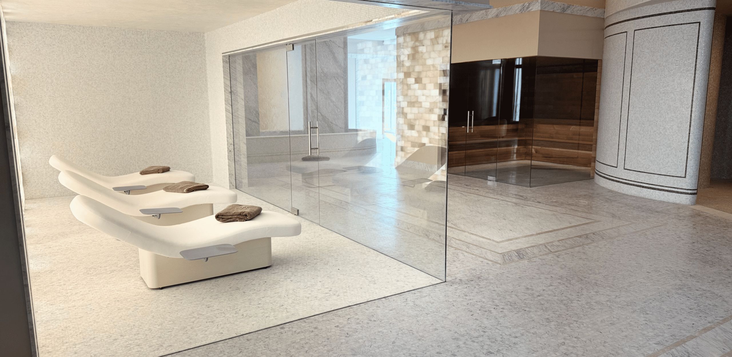 Salt cave for luxury wellness centers