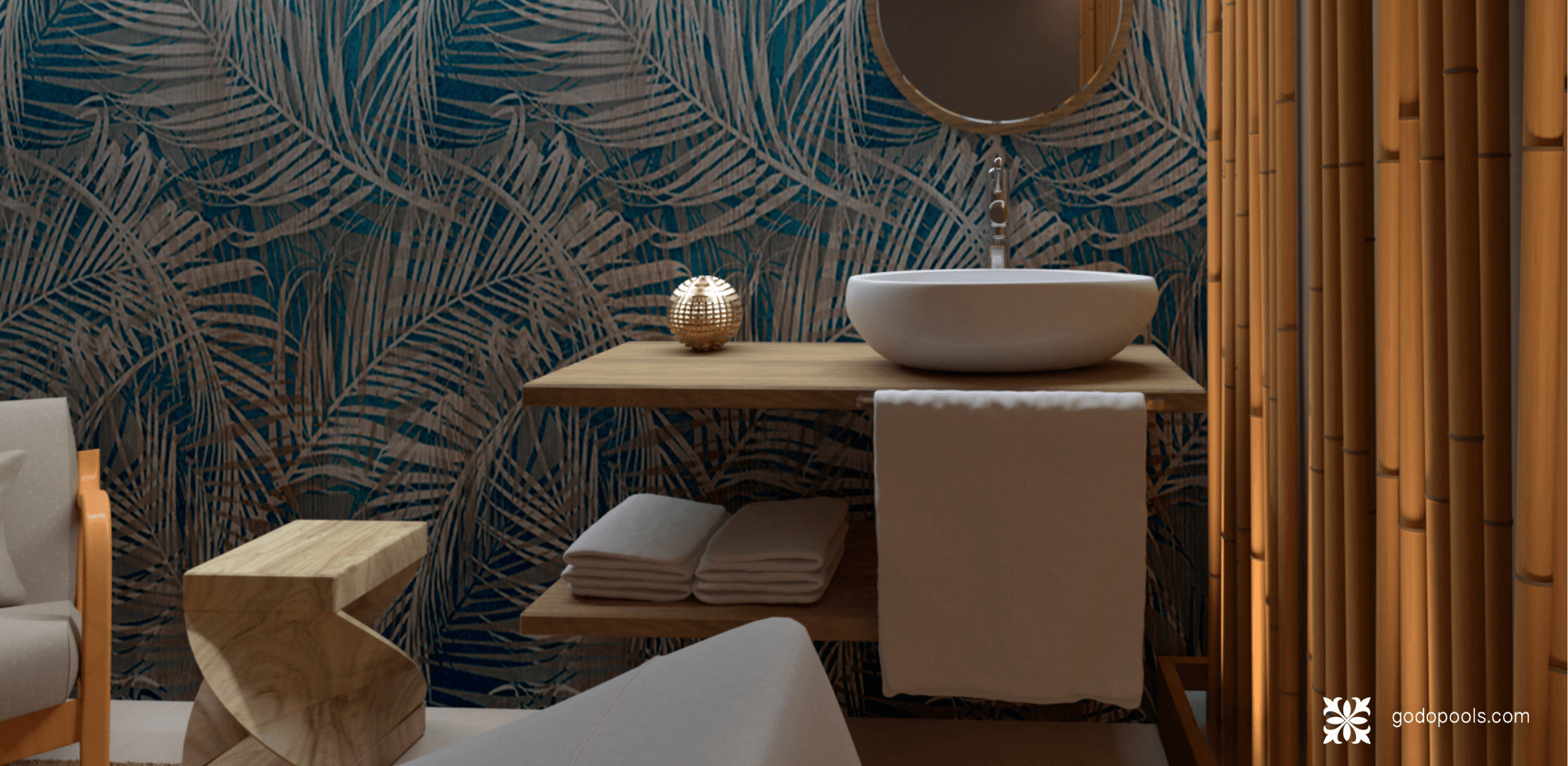 Cabina de tratamiento con diseño de GodoPools