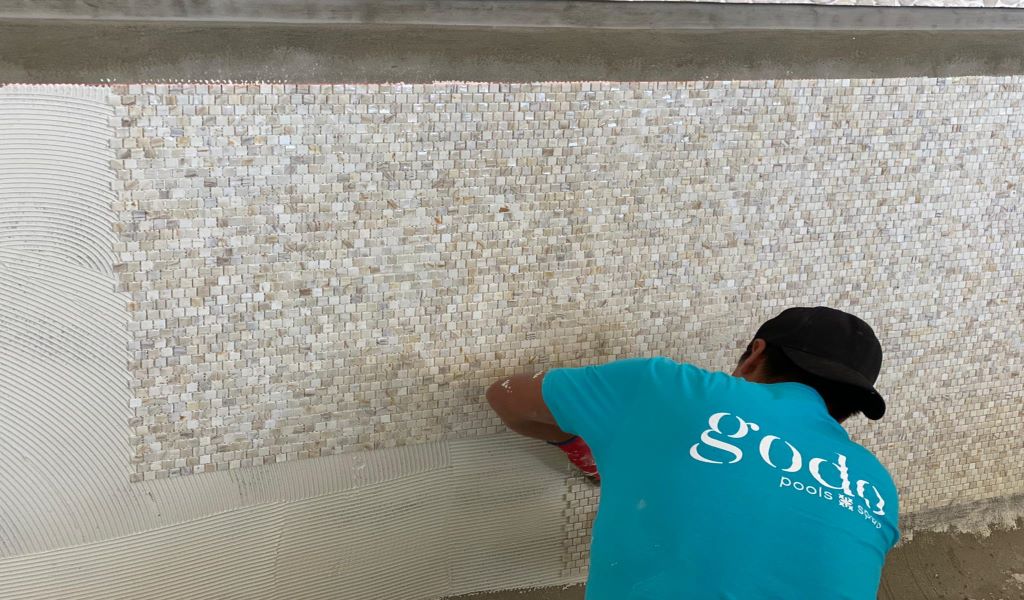 building pool mosaic