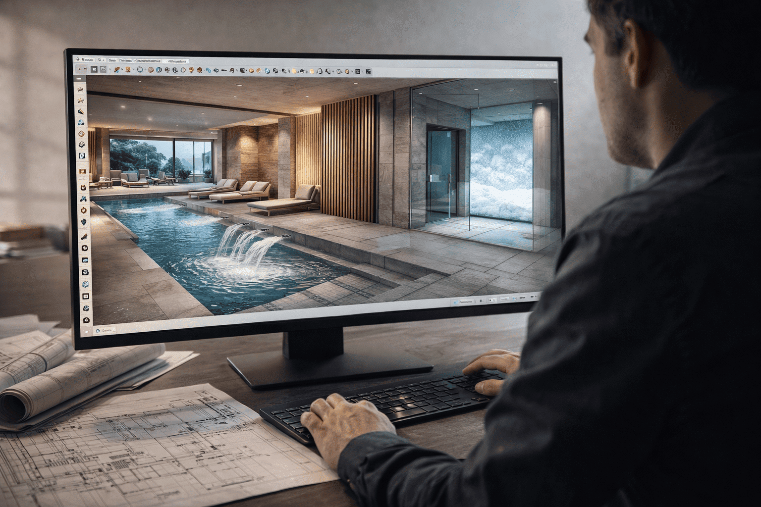 Project Design for Architecture of Water and Wellness