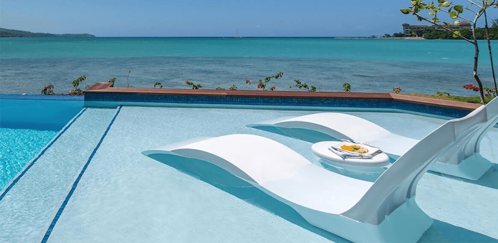 Pool loungers. In-Pool furniture collection by GodoPools