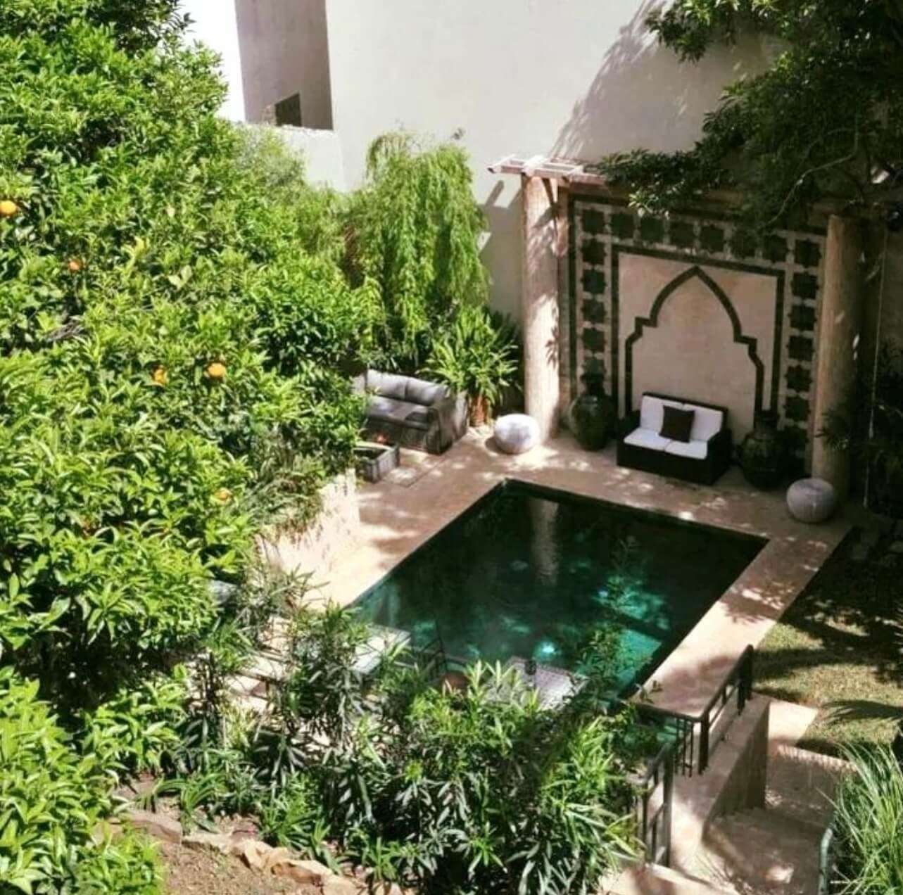 Moroccan-style luxury pool