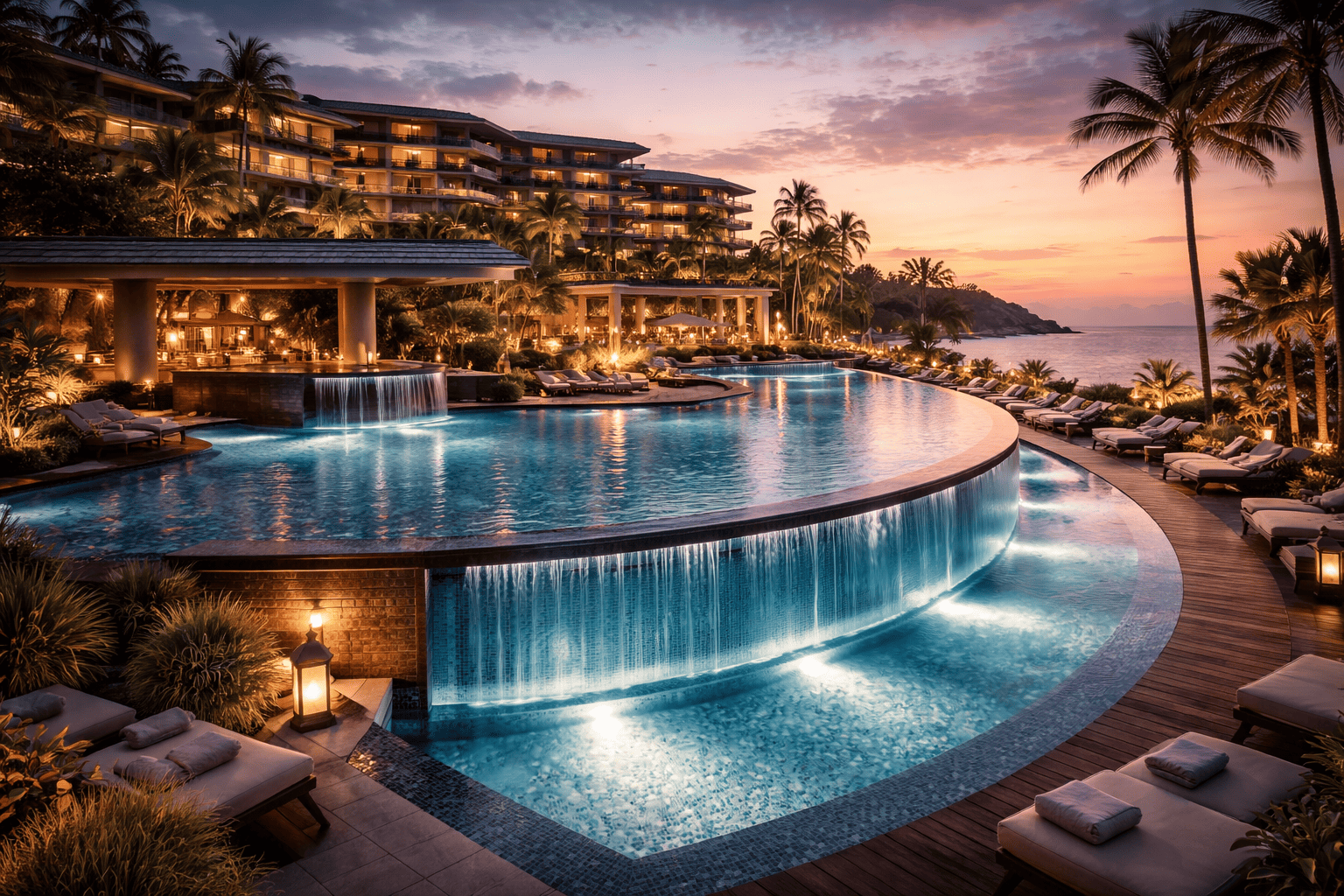 Swimming pools for hotel projects