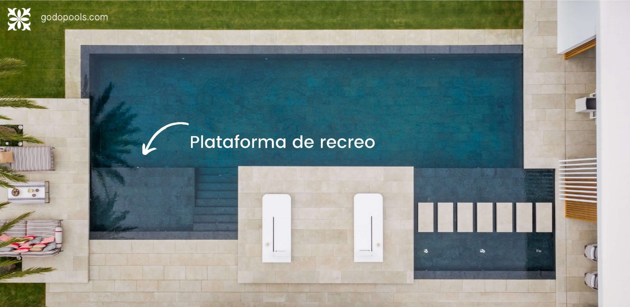 Plataformas para Piscinas. Proyecto Cortesín de GodoPools