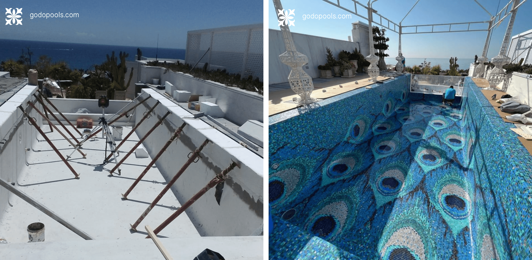 Modular System with EPS for swimming pools. GodoPools project