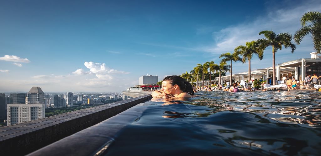 vistas desde la piscina