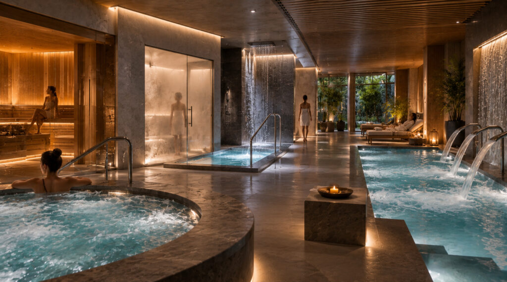 Hydrotherapy circuit design: sequencing the wellness journey