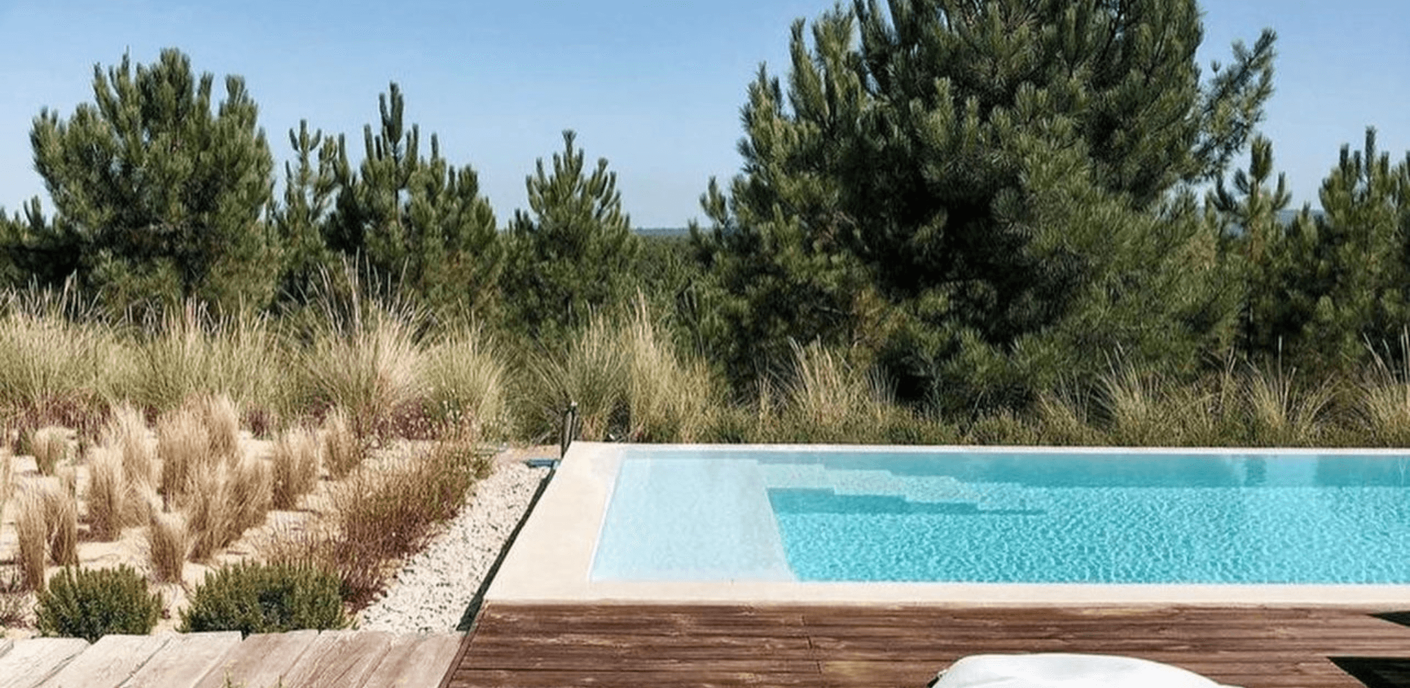 materiales para piscinas rústicas