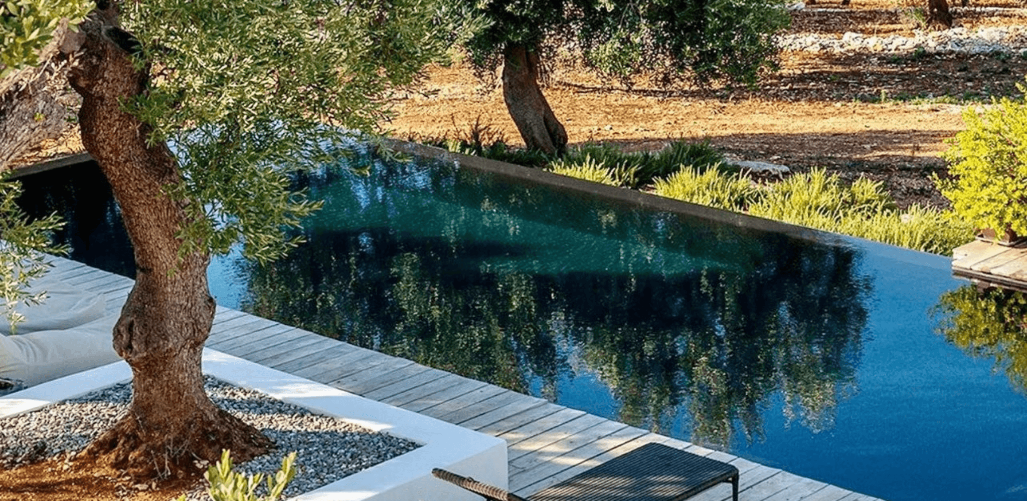 piscina rústica de campo